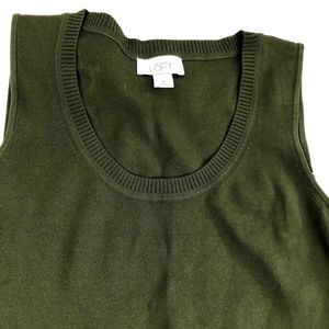 Loft Ann Taylor tank top olive color size M